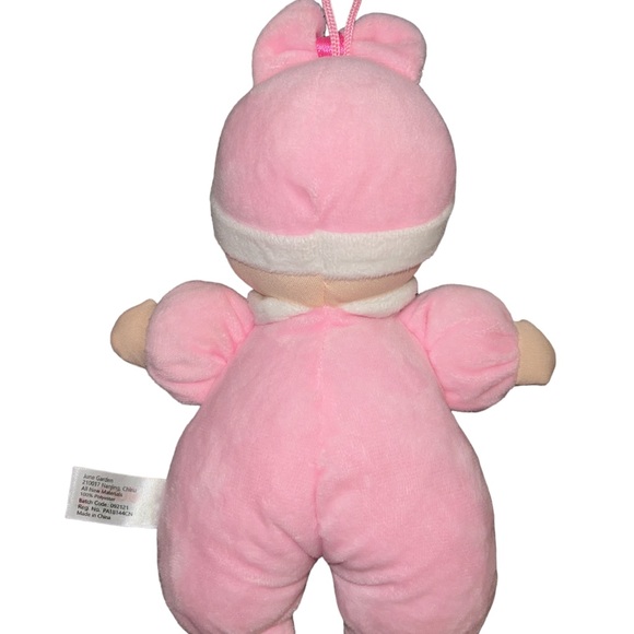 June Garden My First Baby Doll Lovey Pink Stuffed Plush Rattle - Picture 2 of 2